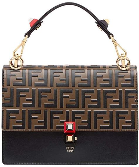 fendi black and brown bag